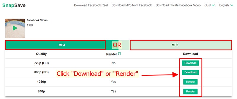 Step 3: Save the video to your device